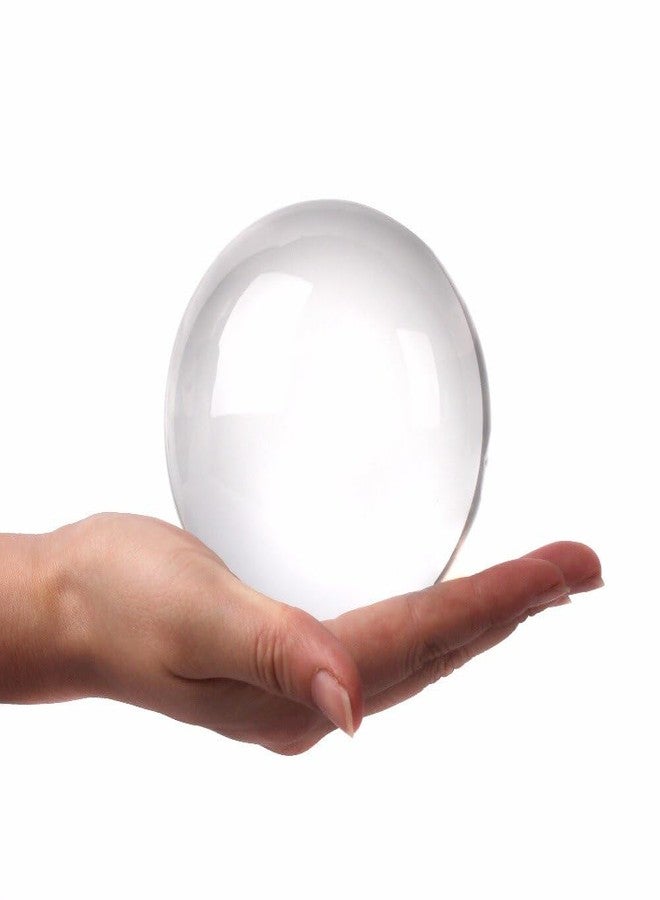 DSJUGGLING Clear Acrylic Contact Juggling Ball 85mm & 90mm, Single Practice Juggling Ball for Beginners and Big Hand (Clear, 85mm) - Image 1